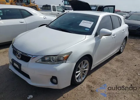 2012 Lexus Ct 200H Premium z USA, uszkodzony, nr VIN JTHKD5BHXC2058024